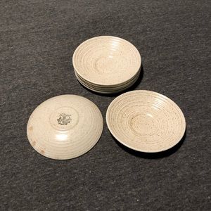 Homespun Churchill Stonecast Range England - 
8 Saucers